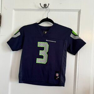 NFL Team Apparel Seattle Seahawks #3 Wilson Jersey - Kids Medium Size 5/6.